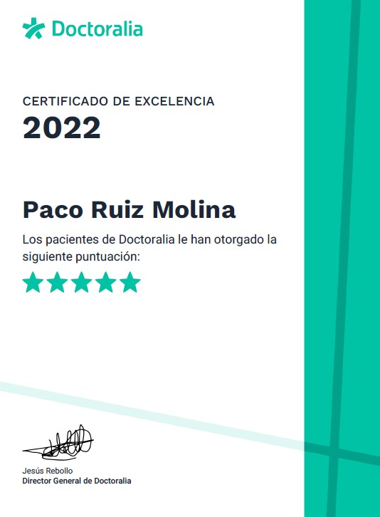 Certificado de excelencia 2022